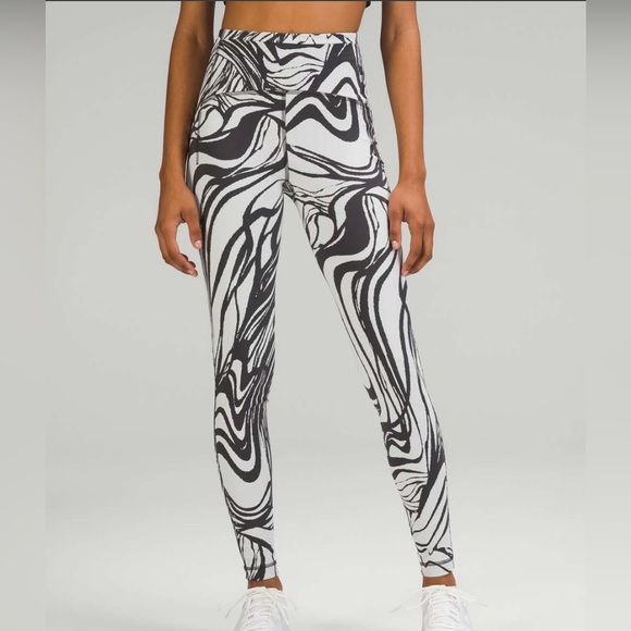 Swift Speed High Rise Tight 28” Spin Off Jacquard Vapor Graphite Grey  NWT!  B-4 - Picture 5 of 9